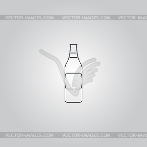 Bottle of beer - - vector clip art