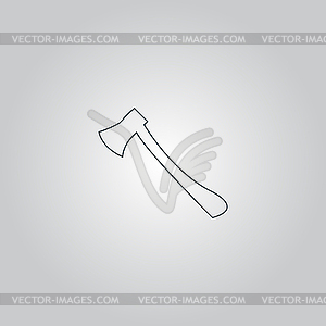Ax icon. Axe symbol. Flat - vector clip art