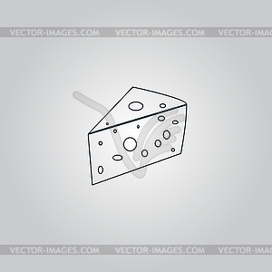 Cheese icon - vector clipart