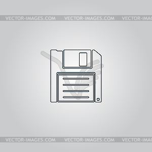 Diskette Save icon - vector image