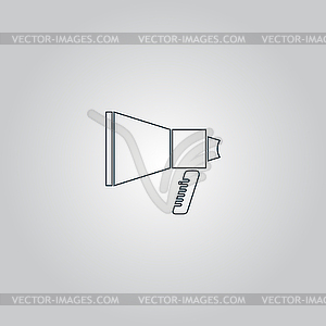 Business and finance icon mouthpiece - vector clip art