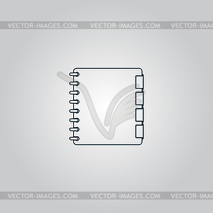 Иконка организатор, - рисунок в векторе