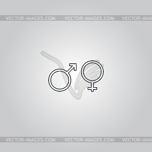 Секс-символ - векторное графическое изображение