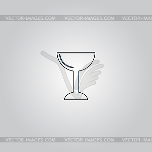 Drink wineglass - royalty-free vector image