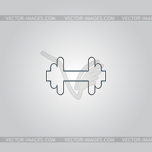 Dumbbell icon - vector image