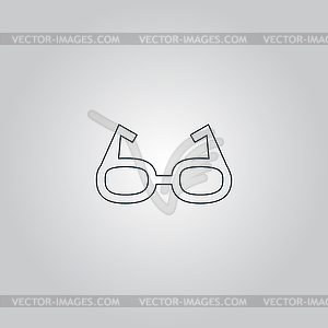 Glasses icon - vector clipart