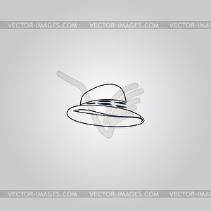 Cowboy traditional hat icon - vector image