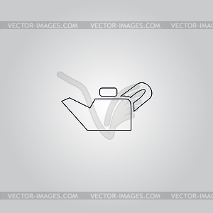 Engine oil. Single flat icon.  - vector image