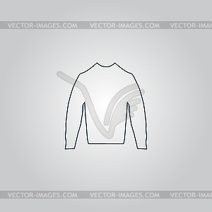 Одежда свитер Пиктограмма - изображение в векторном виде