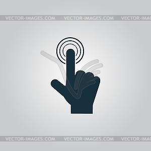 Click. hand icon pointer - vector clipart