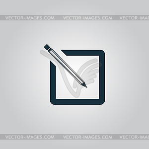 Simple registration icon - vector image