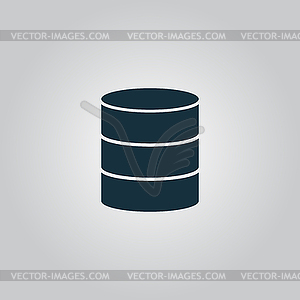 Database icon - vector clip art