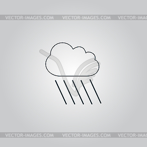 Cloud and rain - vector clipart