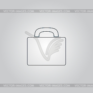 Suitcase icon - vector image