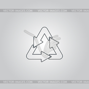 Recycle sign - vector EPS clipart