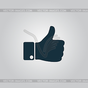 LIKE icon, hand icon - vector clip art