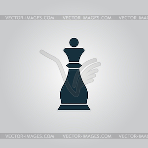 Chess queen icon - vector clip art