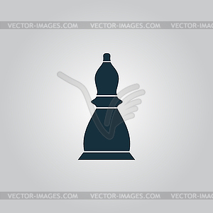 Chess officer icon - vector image