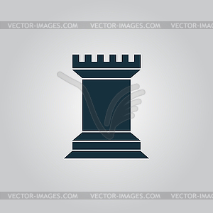 Chess Rook icon - vector clipart