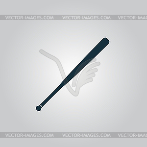 Baseball bat icon - vector image