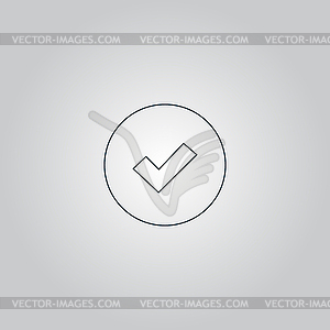 Отметьте значок - клипарт в векторе / векторное изображение