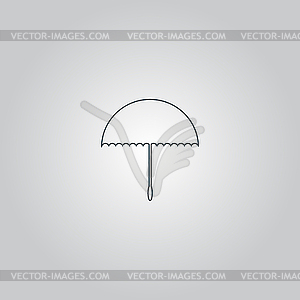 Зонт значок - - клипарт в векторном виде