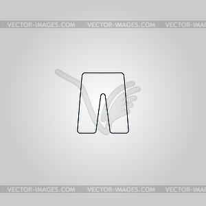 Capri flat icon - vector clip art