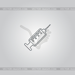 Syringe icon - vector clip art