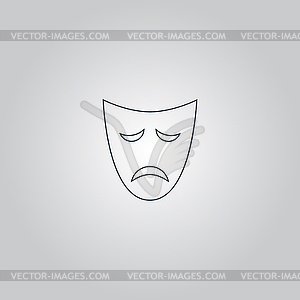 Sadness mask - vector clipart