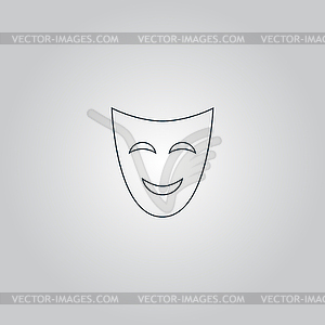 Joyful mask - vector image