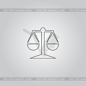 Mechanical scales - vector clip art