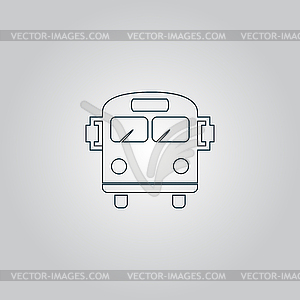 School Bus Icon - vector clipart