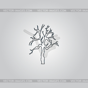 Tree Silhouette icon - vector clipart