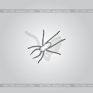 Spider icon - color vector clipart