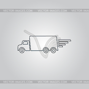 Delivery sign icon - vector clipart