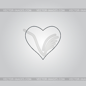 Heart pictogram - vector clipart