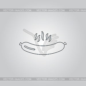 Grilled Sausage icon - vector image