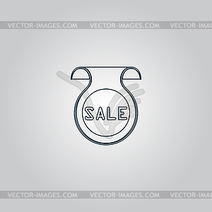 Закладка с продажи сообщения - векторное изображение