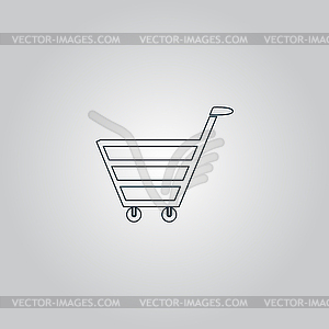 Trolley market - vector clipart