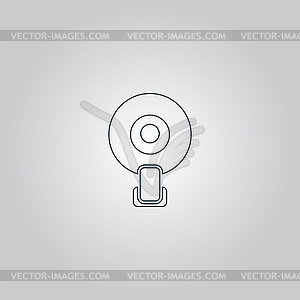 Web camera icon - vector clipart