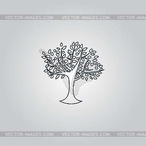 Decorative simple tree - vector EPS clipart