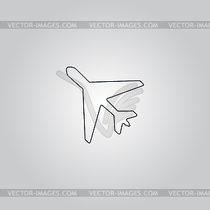 Plane icon - vector EPS clipart