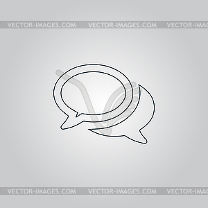 Chat or Dialogue Icon - vector image