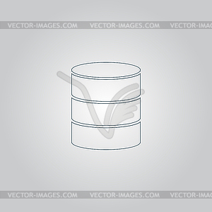 Database icon - vector clipart