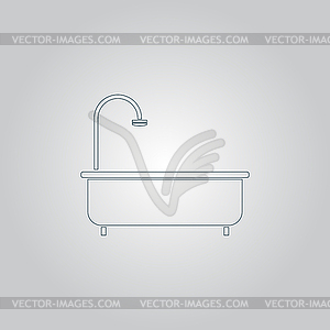 Bathtub Icon - vector clip art
