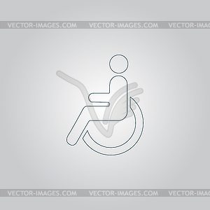 Disabled icon - vector clipart