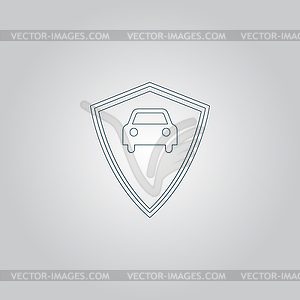 Vehicle shield - vector image