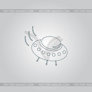 НЛО Иконка - клипарт в векторном формате