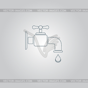 Faucet icon - vector image