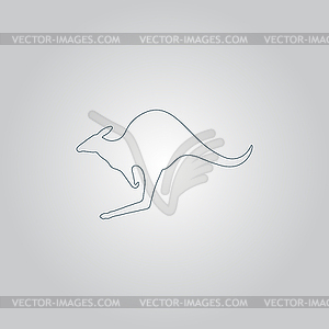 Kangaroo icon - vector image